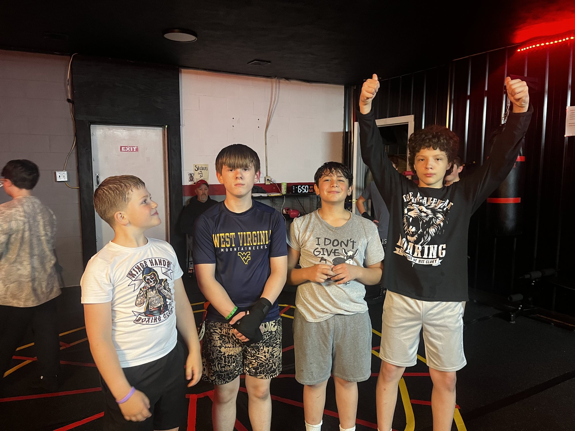 A few of the fighters after class