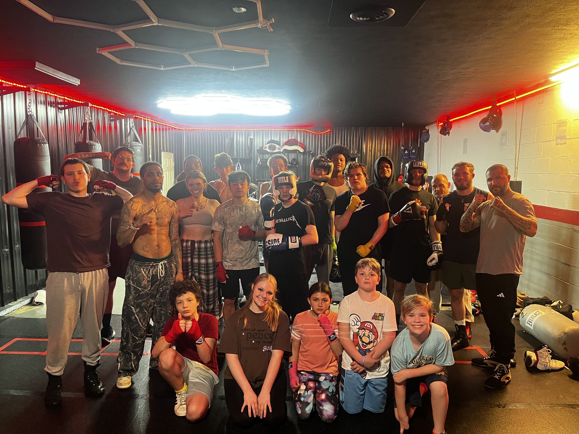The team after training